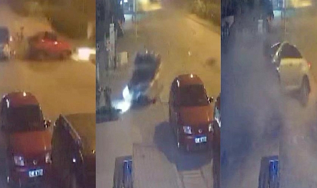 2 kişinin hayatını kaybettiği, 4 kişinin yaralandığı kaza güvenlik kamerasında