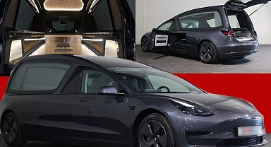 Şaşırtan olay! Tesla'dan cenaze aracı yaptılar