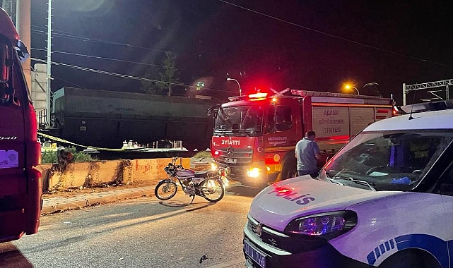 Adana'da trenin çarptığı kişi öldü