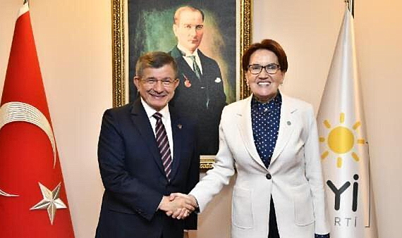 Davutoğlu'ndan Akşener'e 'Hayırlı olsun' ziyareti