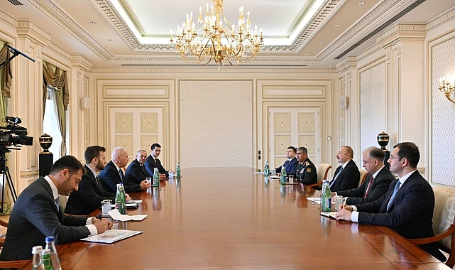 Azerbaycan Cumhurbaşkanı Aliyev, İsrail Savunma Bakanı Galant'ı kabul etti