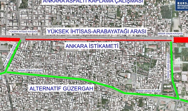 Bursa'da Ankara Yolu’nda trafik düzenlemesi