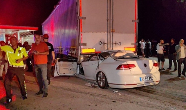 Bursa'da feci kaza: 1 ölü