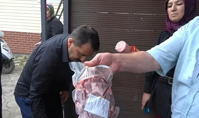 Bursa'da kurban eti yerine salam vermişlerdi: Baba-oğul tutuklandı