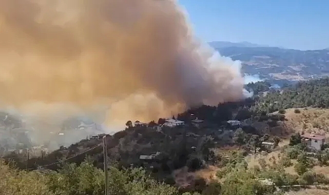Kahramanmaraş’taki orman yangını evlere sıçradı