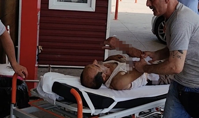 Koluna ağaç parçası saplandı