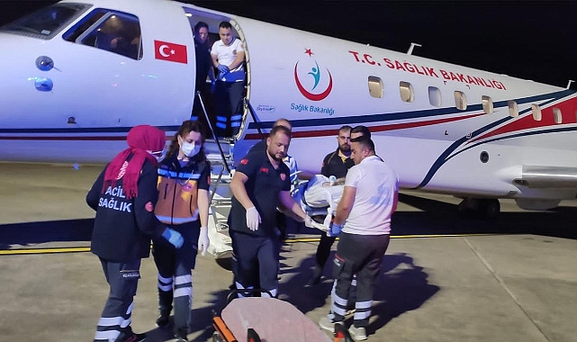 Kutsal topraklarda rahatsızlanan kişi ambulans uçakla Bursa'ya getirildi