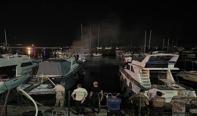 Maltepe'de teknede çıkan yangın söndürüldü