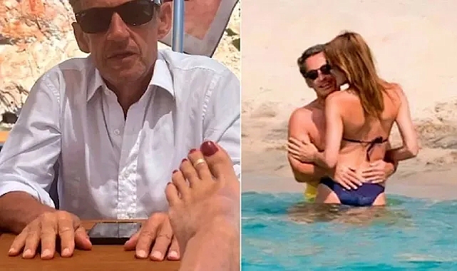 Bruni'nin tatil görüntüleri olay oldu