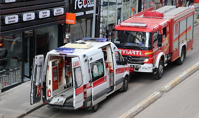 Erzurum'da asansörün düşmesi sonucu 2 kişi yaralandı