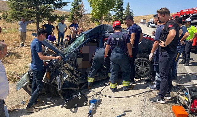 Konya'da cenaze dönüşü kaza: 2 ölü, 2 yaralı