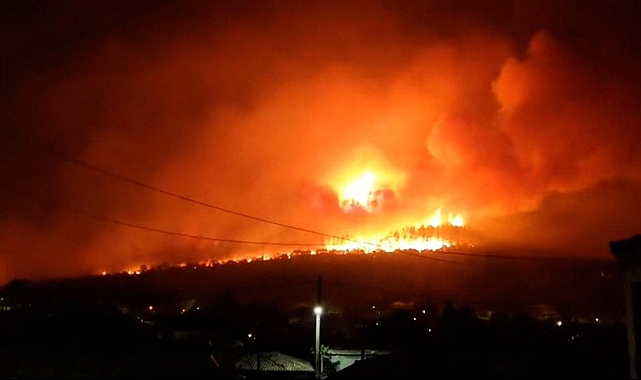 Yunanistan'da devam eden yangın Türk köylerine sıçradı