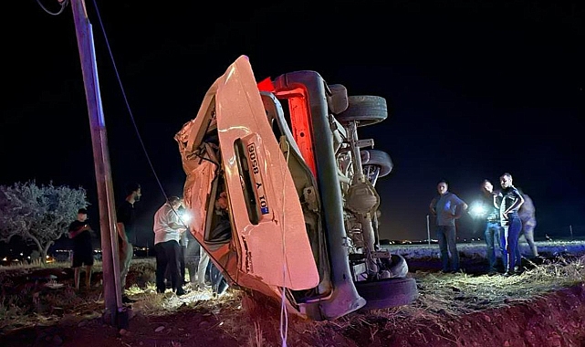 Adıyaman'da minibüs şarampole devrildi: 1 ölü, 4 yaralı