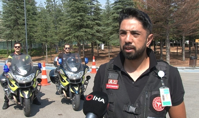 Motosiklet ambulanslar 'altın dakikalar' içerisinde yaptıkları müdahale ile hayat kurtarıyor