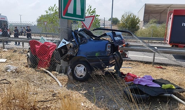 Yoldan çıkan araç kaza yaptı: 1 ölü