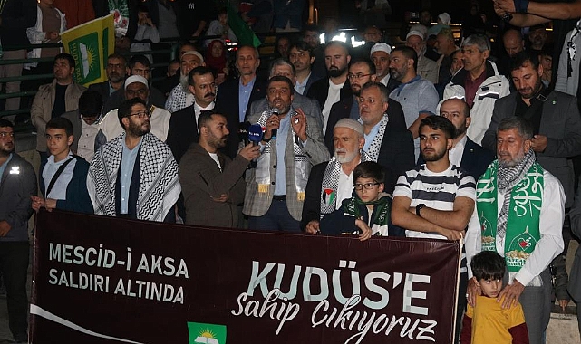 Bursa'da Filistin'e destek etkinliği