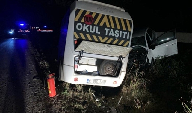 Bursa'da trafik kazası!