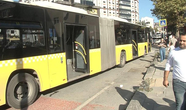 İETT otobüsünde yangın paniği