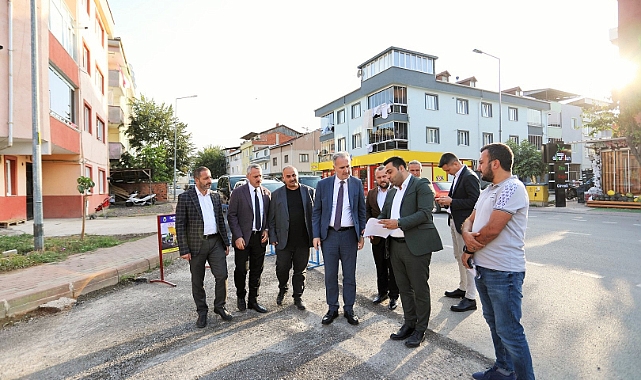 İnegöl'de Asfalt Çalışmaları Hamidiye Mahallesinden Devam Ediyor
