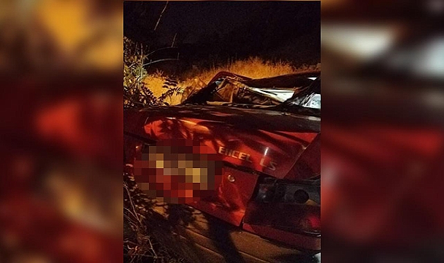 Kontrolden çıkan araç yol kenarına devrildi: 1 ölü, 2 yaralı