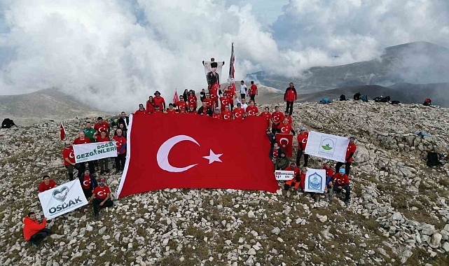 Osmangazili dağcıların '100. yıl' zirve tırmanışı