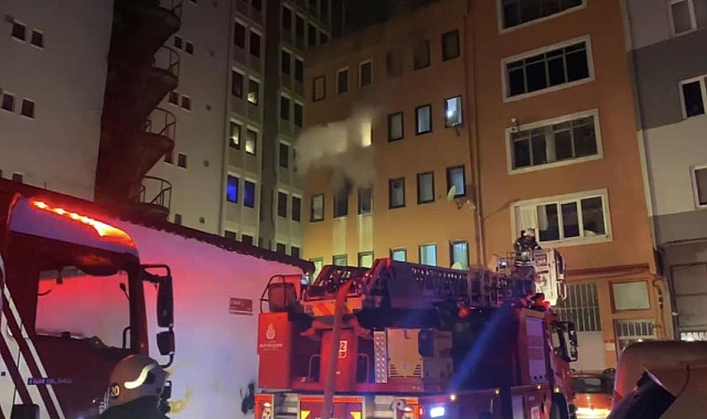 Şişli’de 5 katlı binada yangın: 1 yaralı
