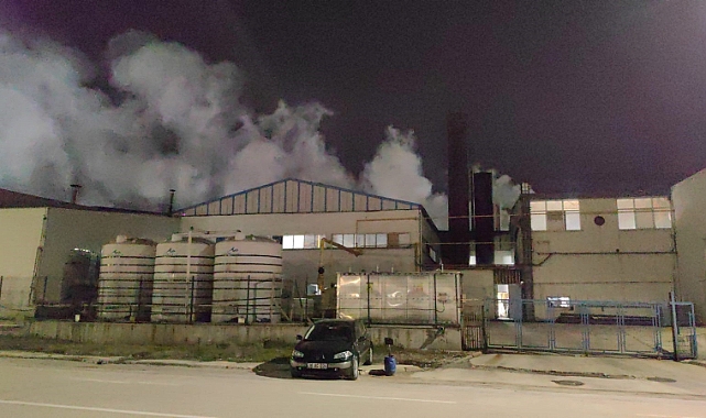 Bursa'da tekstil fabrikasında yangın