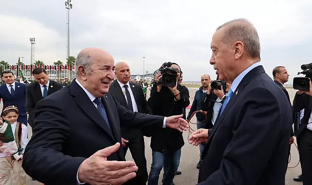 Cumhurbaşkanı Erdoğan Cezayir'de: İşbirliğiyle ilgili adımlar ele anılacak