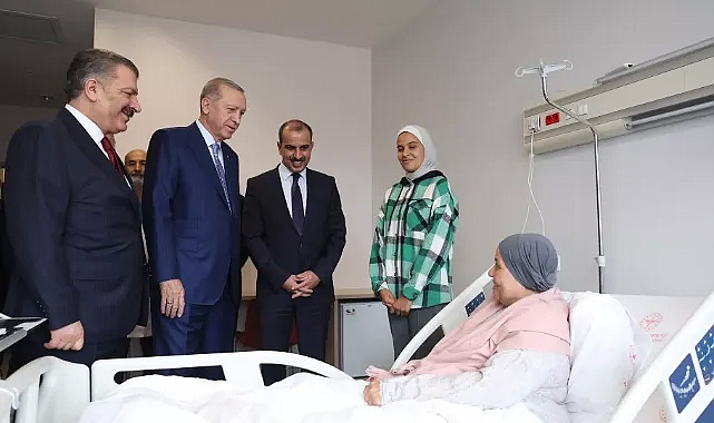 Cumhurbaşkanı Erdoğan, Gazze'den getirilen hastaları ziyaret etti