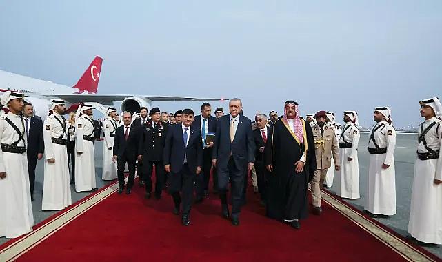 Cumhurbaşkanı Erdoğan Katar'da