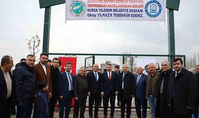 Yıldırım'dan kardeş ilçeye gençlik parkı