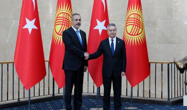 Bakan Fidan, Kırgızistanlı mevkidaşı Kulubayev ile Bişkek'te görüştü