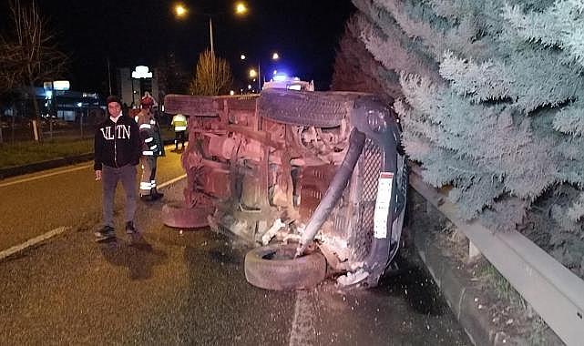 Bursa'da tır ile kamyonetin çarpıştığı kazada 1 kişi yaralandı