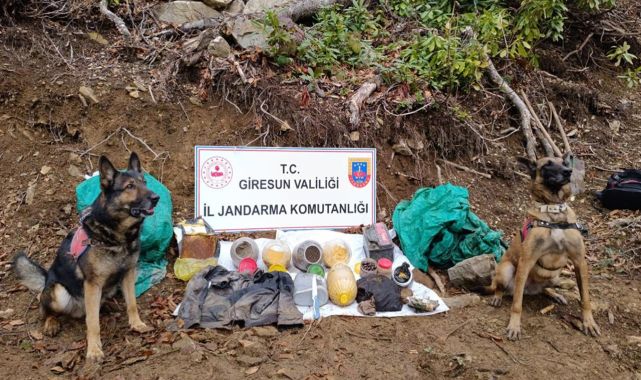 Giresun'da teröristlerin sığınağı bulundu