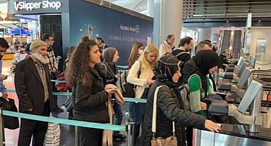 İstanbul Havalimanı'nda yarıyıl tatili yoğunluğu