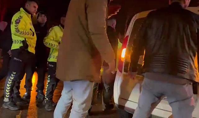 Polise saldıran alkollü sürücü tutuklandı