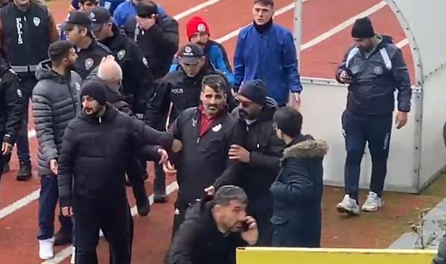 Trabzon'da amatör lig maçında gerginlik