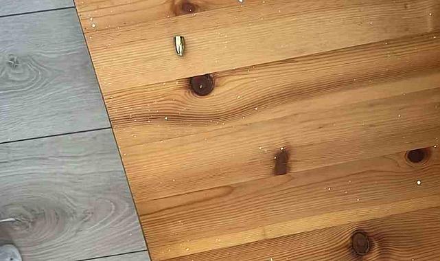 Yorgun mermi evin içine düştü