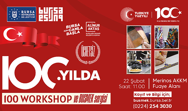 100 workshop ve BUSMEK sergisi