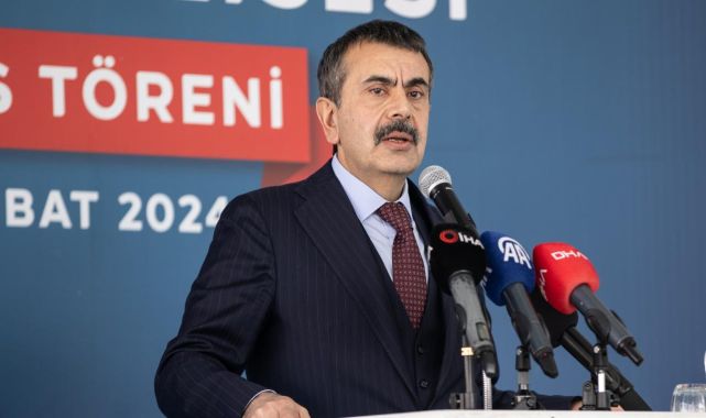 Bakan Tekin: 3 binin üzerinde derslik protokolü yaptık