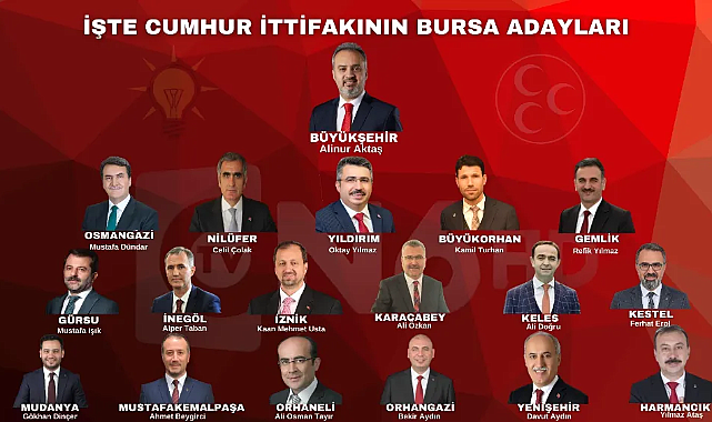 Bursa'da AK Parti adayları belli oldu