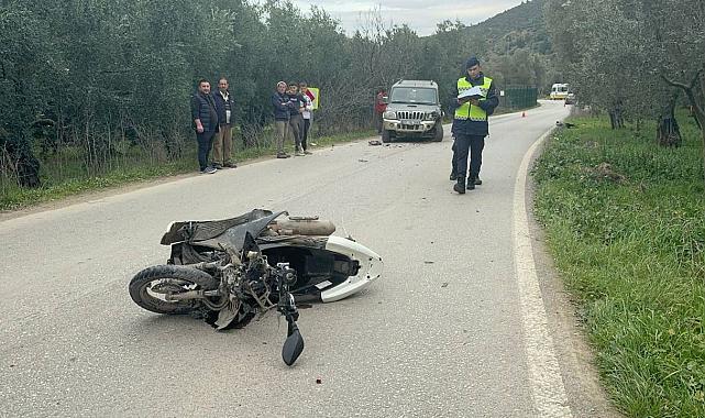 Bursa'da motosiklet arabaya çarptı: 1 ölü
