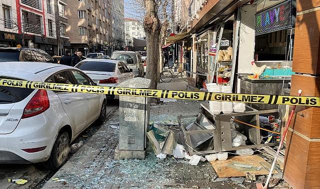 Eskişehir'de iş yerindeki patlamada hasar oluştu