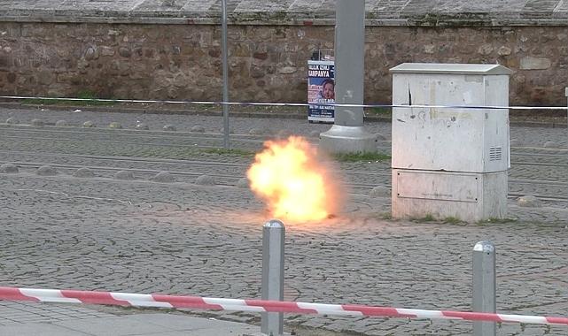 Şüpheli çanta tramvay seferlerini aksattı