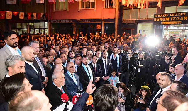 Yeniden Refah Partisi Kestel Belediye Başkan Adayı Önder Tanır'a coşkulu karşılama