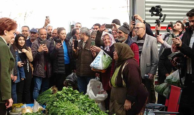 Akşener, İYİ Parti Uşak Adayı Gür için esnaflardan destek istedi