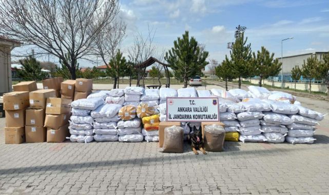Ankara'da 28 milyon lira değerinde kaçak tütün ele geçirildi