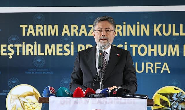Bakan Yumaklı: Kullandığımız tohumların yüzde 97'si bu topraklarda üretiliyor