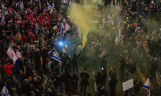 İsrail’de sokaklar savaş alanına döndü