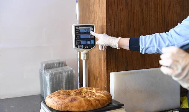 Osmangazi zabıtasından pide gramajı denetimi